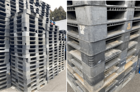 中古溶リパレット片面4方差し1100×1100（一部バージン品含む）千葉県市原市-